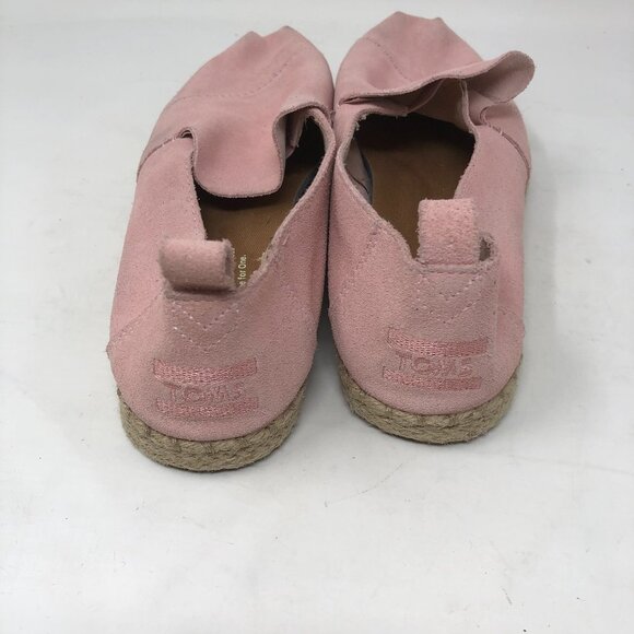 Toms Pink Suede Alpargata Espadrille 7 - Picture 5 of 10